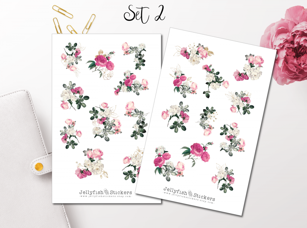 Rose garden Sticker Set